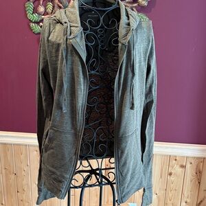 Aeropostale Women's Olive Green Hoodie Sweatshirt-lightweight.